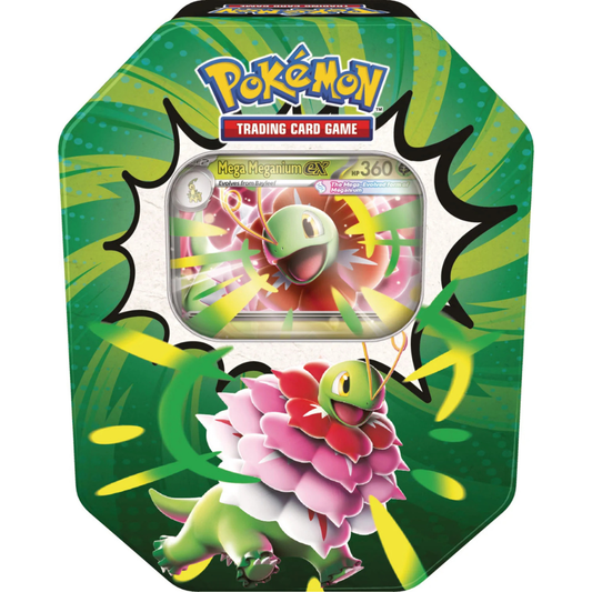 Pokémon: Mega Evolution Ascended Heroes Mega Meganium ex Tin (Pre-order)
