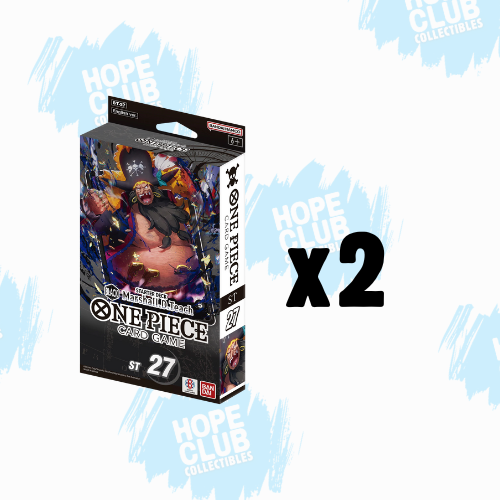HCO LIMITED BUNDLE: One Piece CG: ST-27 Marshall.D.Teach Starter Deck Bundle of 2