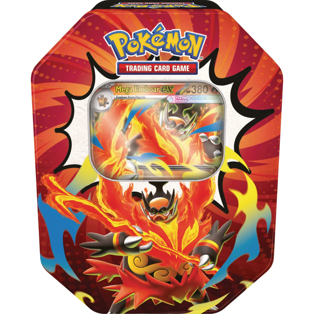 Pokémon: Mega Evolution Ascended Heroes Mega Emboar ex Tin (Pre-order)