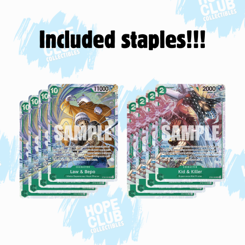 HCO LIMITED BUNDLE: One Piece CG: ST-24 Jewelry Bonney Starter Deck Bundle of 2