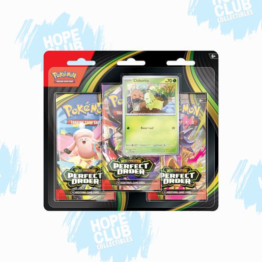 Pokémon: Mega Evolutions Perfect Order 3-pack Blister (Pre-order)
