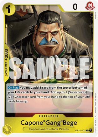 Capone"Gang"Bege (OP10-103) - Royal Blood Foil