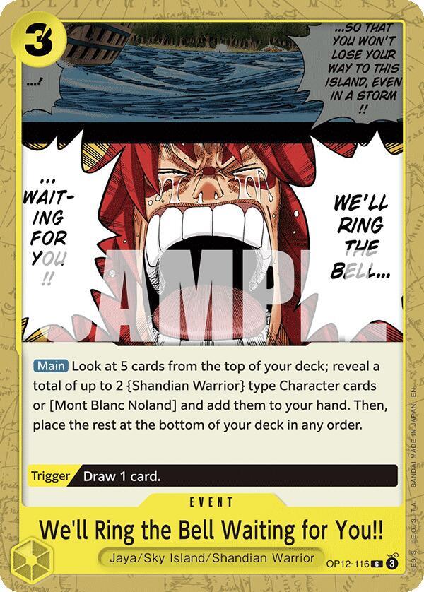 Legacy of the Master We'll Ring the Bell Waiting for You!! - OP12-116 - Legacy of the Master
