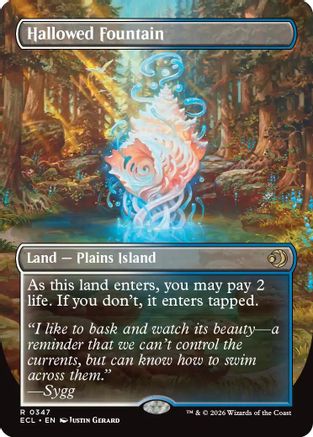 Hallowed Fountain (Borderless) (ECL-347) - Lorwyn Eclipsed