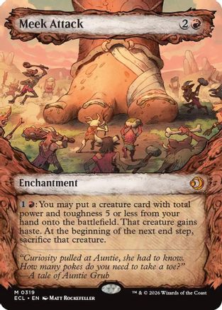 Meek Attack (0319) (Showcase) (ECL-319) - Lorwyn Eclipsed Foil