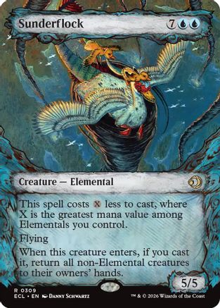 Sunderflock (Showcase) (ECL-309) - Lorwyn Eclipsed