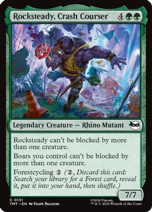 Rocksteady, Crash Courser (TMT-131) - Teenage Mutant Ninja Turtles Foil