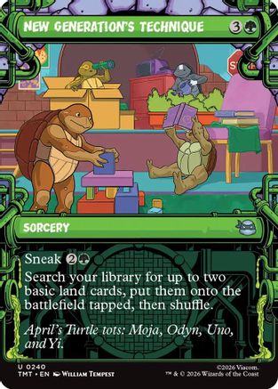 New Generation's Technique (Showcase) (TMT-240) - Teenage Mutant Ninja Turtles Foil