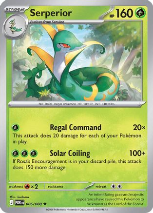 Serperior 006 - Holofoil ME03 Perfect Order - Rare