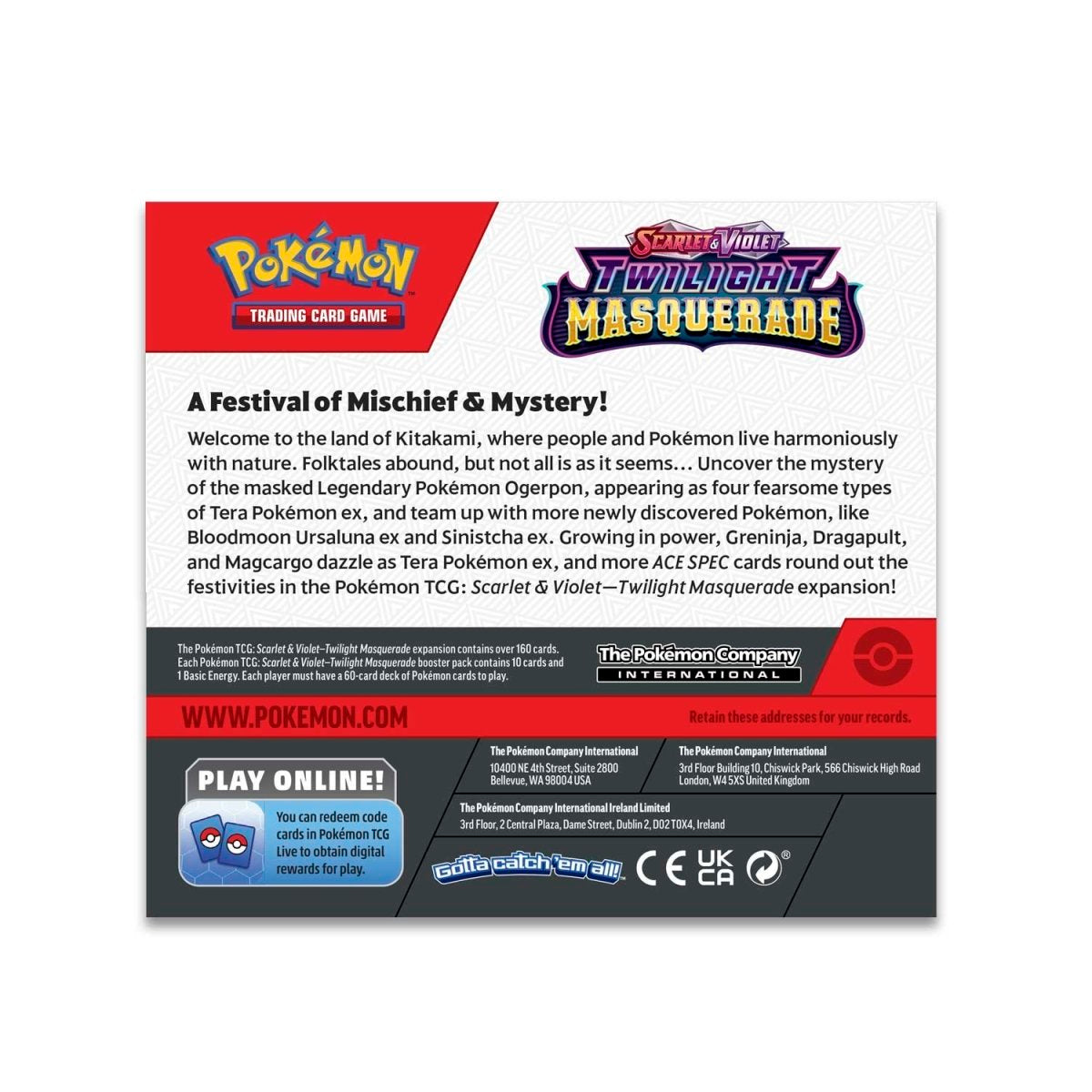 Pokemon: Scarlet & Violet - Twilight Masquerade Booster Box