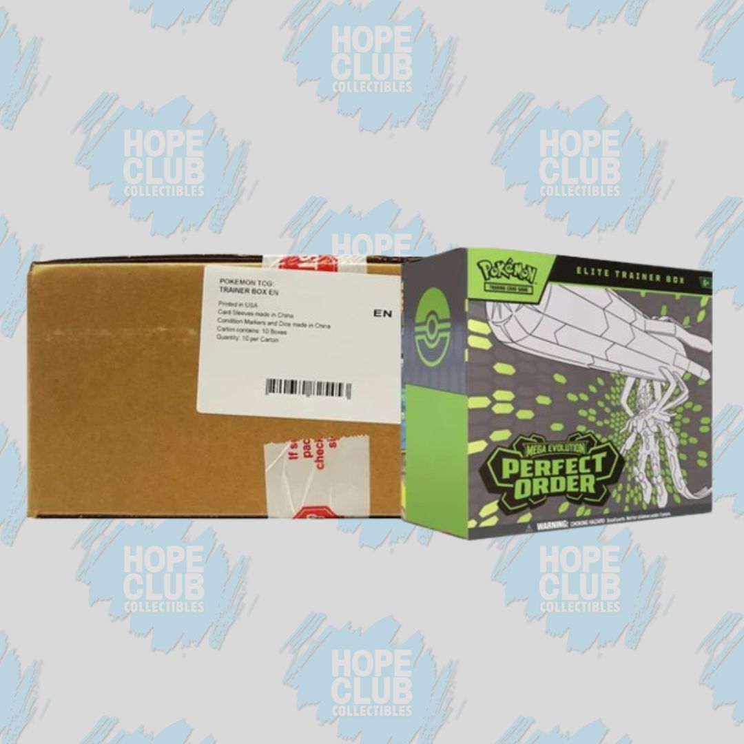 HCO EXCLUSIVE - SEALED CASE Pokémon Mega Evolutions Perfect Order ETB