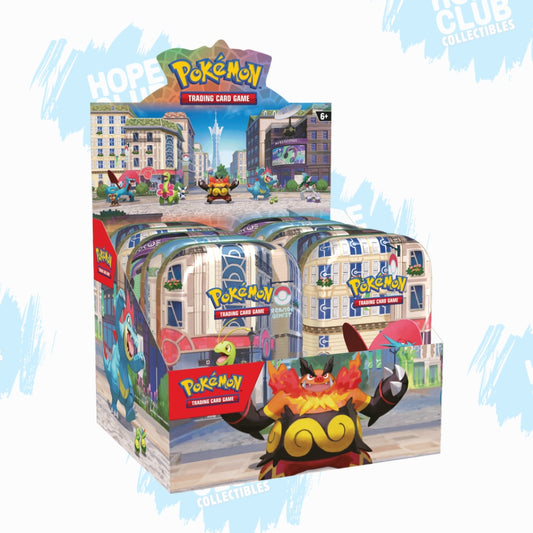 HCO EXCLUSIVE Pokémon: Lumiose City Tin SEALED DISPLAY (Pre-order)
