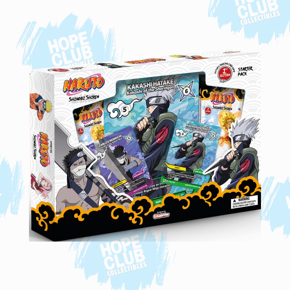 Naruto Mythos CG: Set 2 Shinobi Shiren 1st Edition Kakashi vs Zabuza Starter Set (Pre-order)