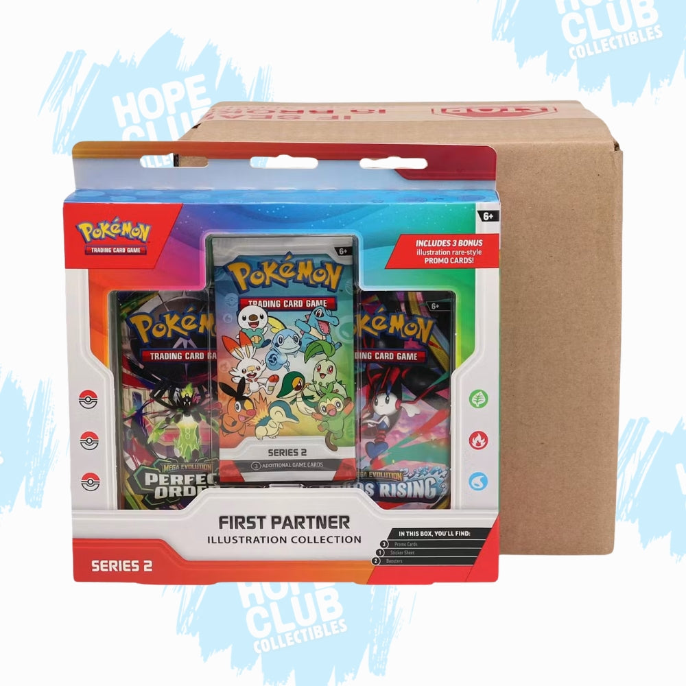 HCO EXLCUSIVE: SEALED CASE Pokémon: First Partner Illustration Collection Series 2