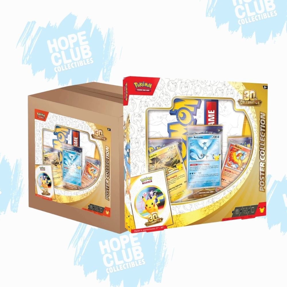 HCO EXCLUSIVE - SEALED CASE Pokémon 30th Anniversary Poster Collection