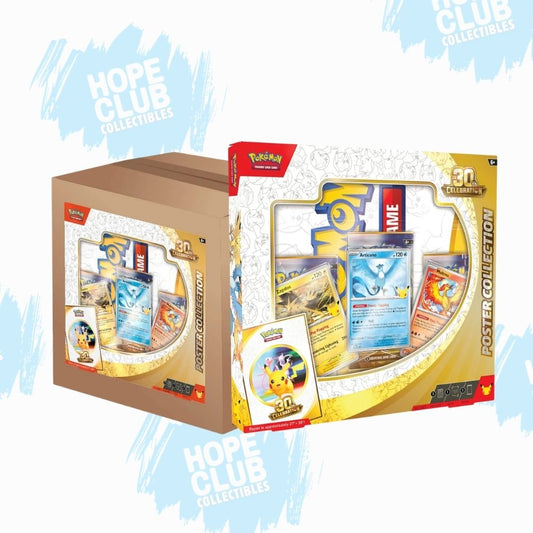 HCO EXCLUSIVE - SEALED CASE Pokémon 30th Anniversary Poster Collection