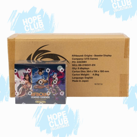 HCO EXLCUSIVE: SEALED CASE Riftbound Set 01 Origins Booster Box