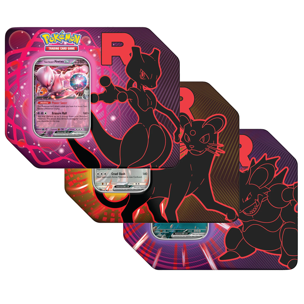 Pokmon: 2025 Team Rocket Tins Hope Club Collectibles Pokmon: 2025 Team Rocket Tins Hope Club Collectibles