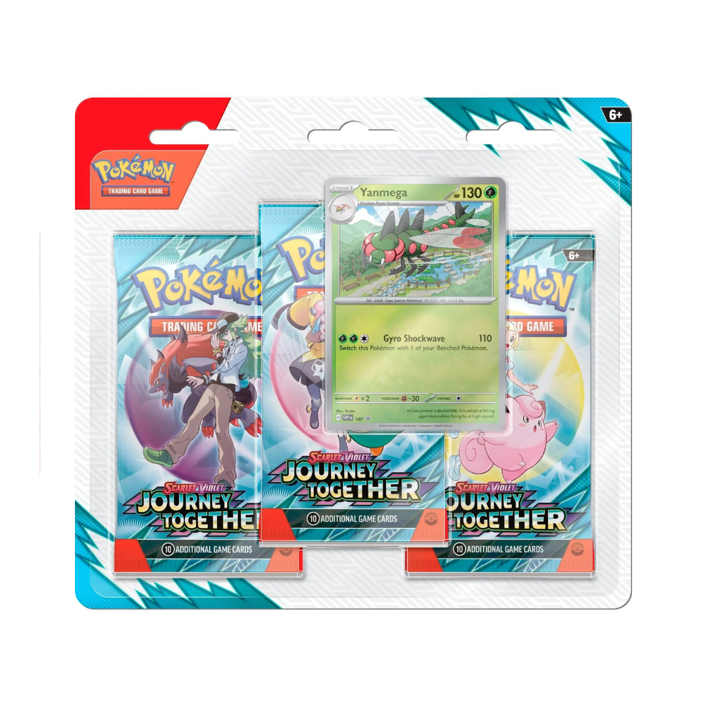 Pokémon: Scarlet & Violet Journey Together 3-pack Blister - ONE AT RANDOM