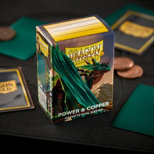 Dragon Shield: Power / Copper Matte Dual Standard Sleeves - 100 Sleeves