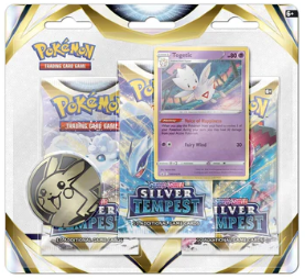 Pokémon: Sword & Shield - Silver Tempest 3-pack Blister