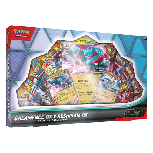 Pokemon TCG Salamence Ex & Reshiram EX Premium Collection Box