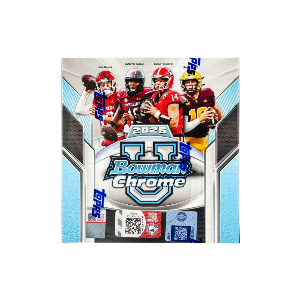2025 Topps Chrome Bowman University NFL Football Mega Box