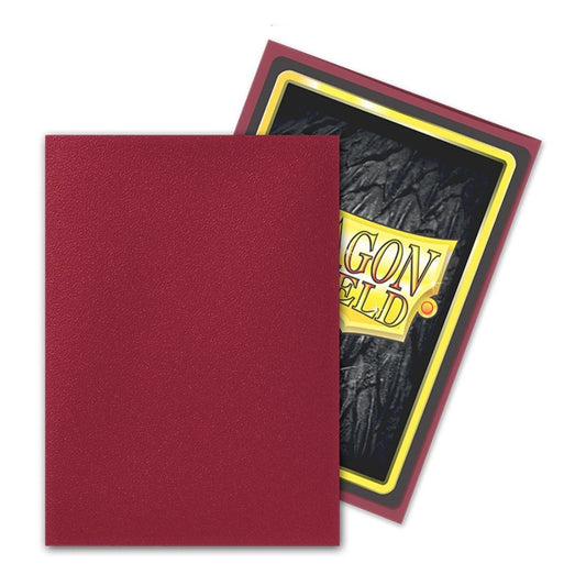 Dragon Shield: Blood Red Matte Standard Sleeves - 100 Sleeves