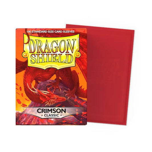 Dragon Shield: Crimson Standard Sleeves - 100 Sleeves