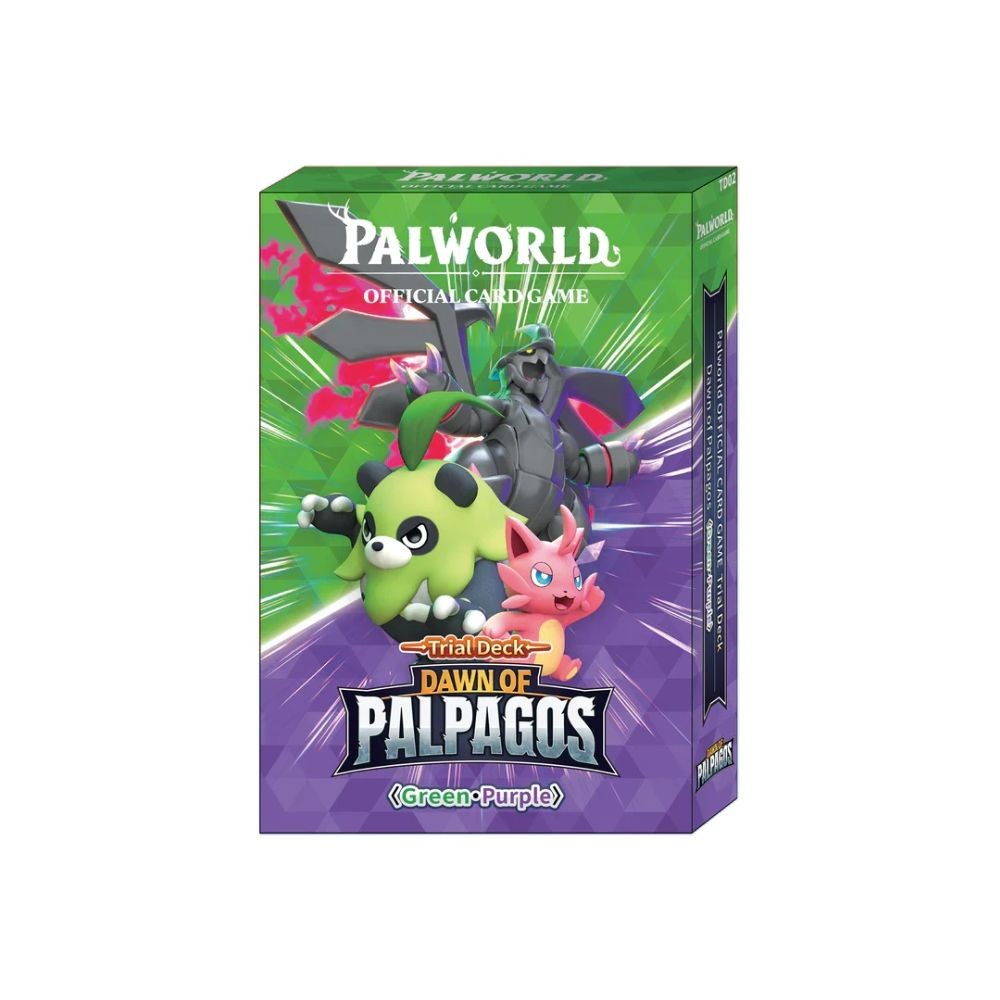 Palworld CG: ETD02 Dawn of Palpagos Green Purple Trial Deck