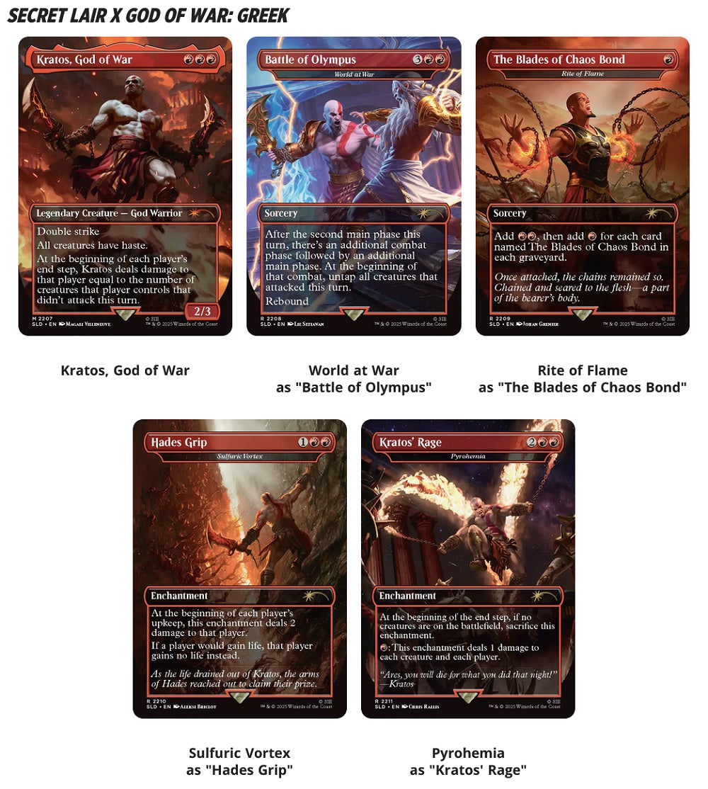 MTG: Secret Lair x God of War: Greek - NON-FOIL