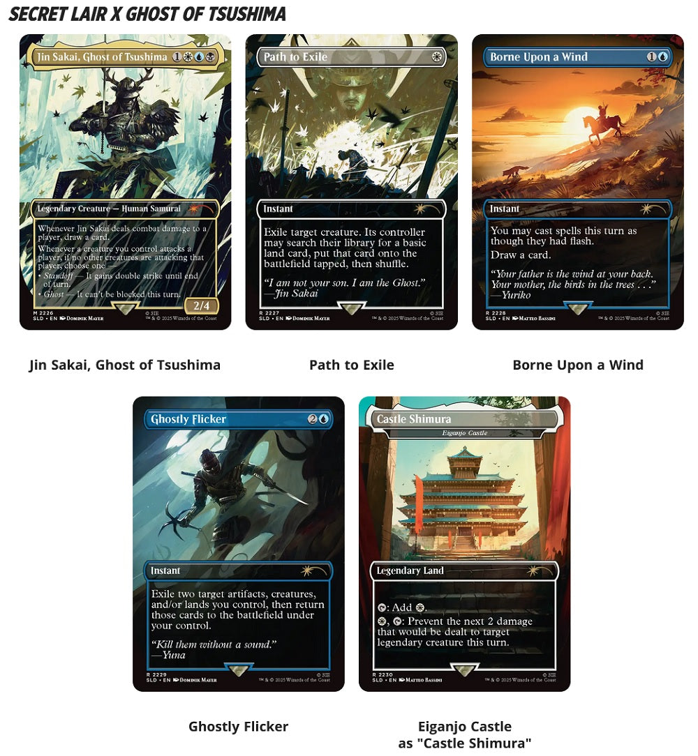 MTG: Secret Lair x Ghost of Tsushima Shadow Samurai - NON-FOIL