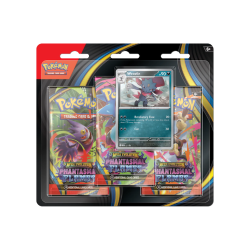 Pokémon: Mega Evolution: Phantasmal Flames 3-pack Blister