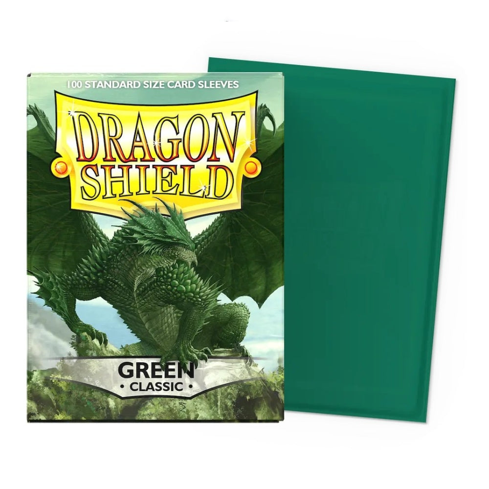 Dragon Shield: Green Standard Sleeves - 100 Sleeves