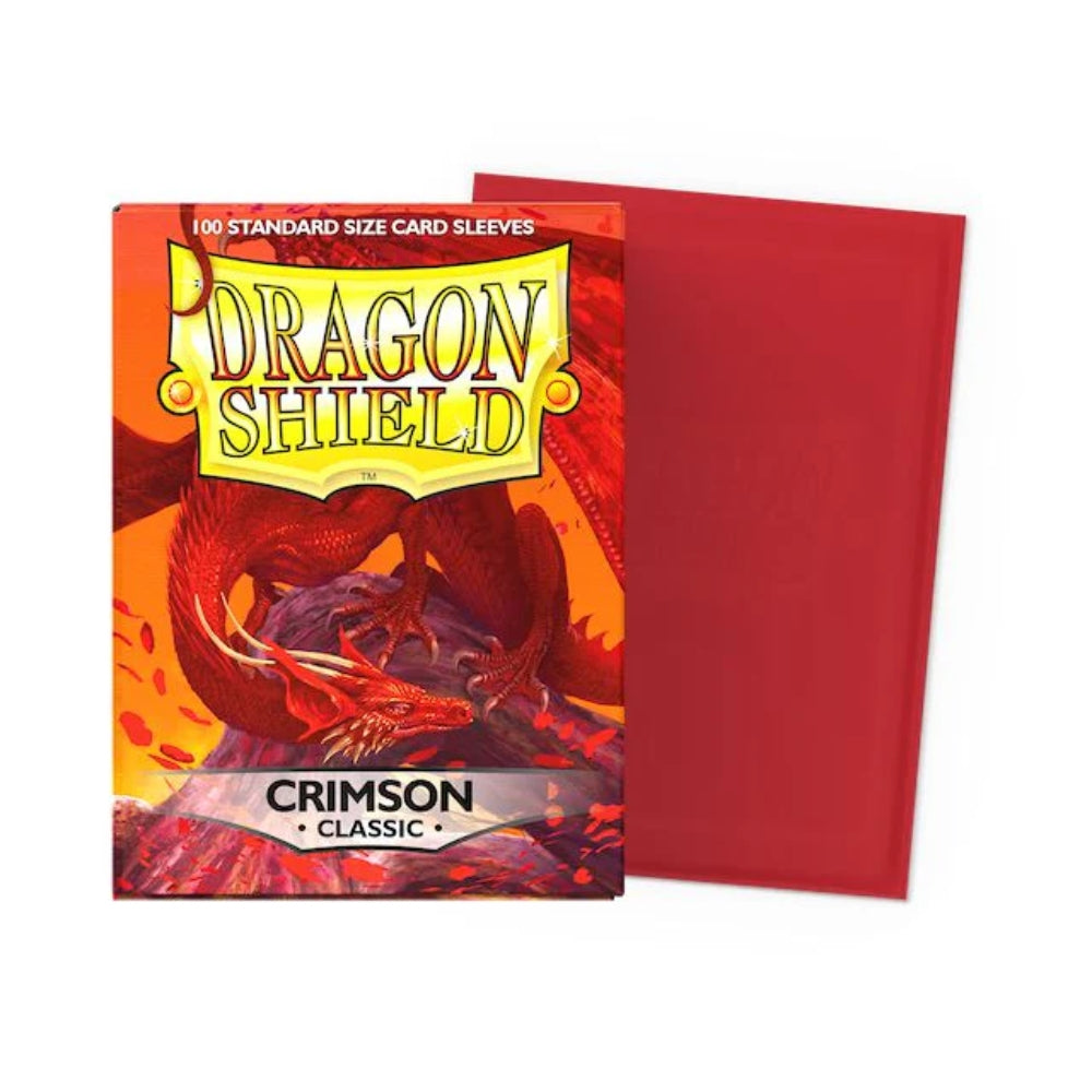 Dragon Shield: Crimson Standard Sleeves - 100 Sleeves