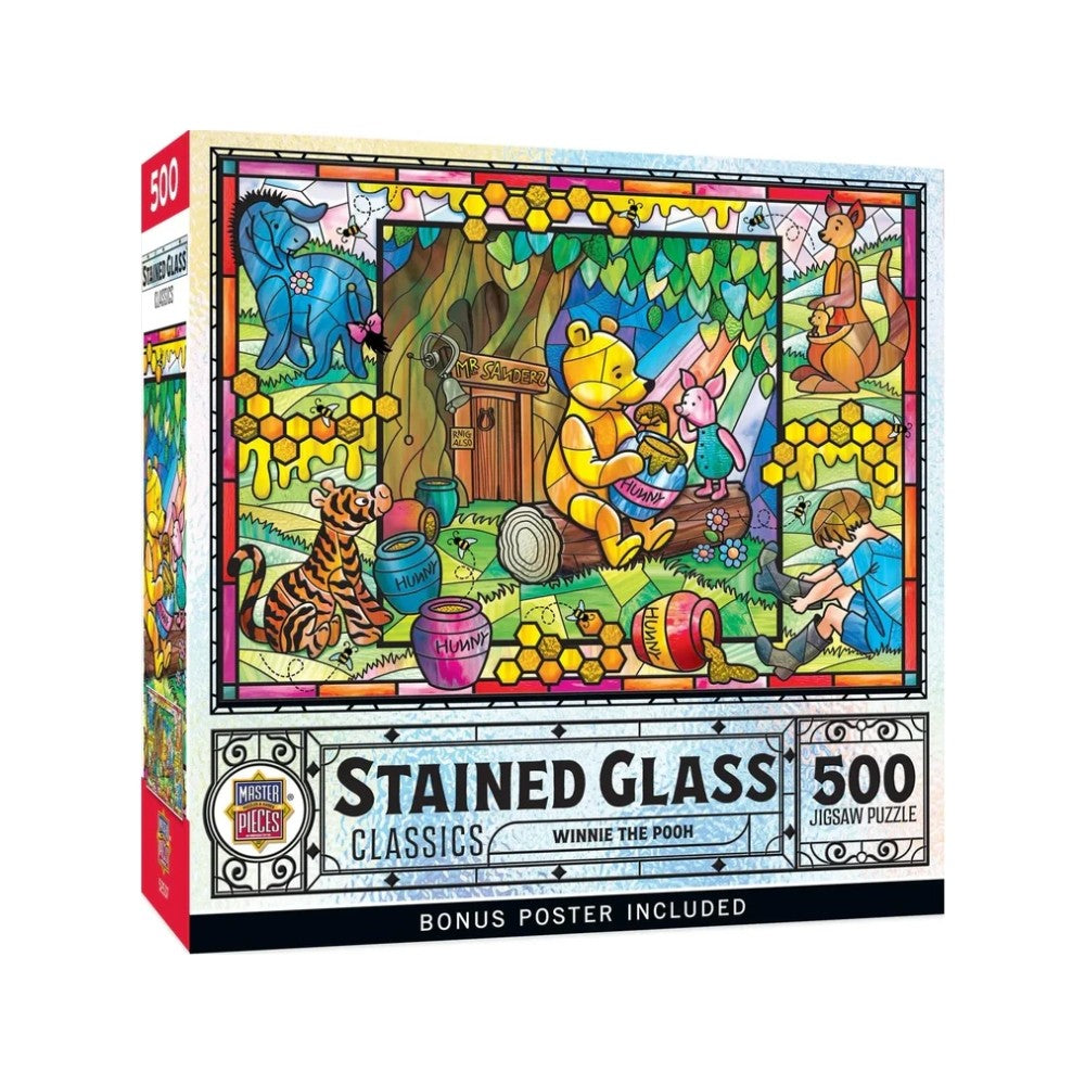 Stained Glass Winnie The Pooh Puzzle 500pcs