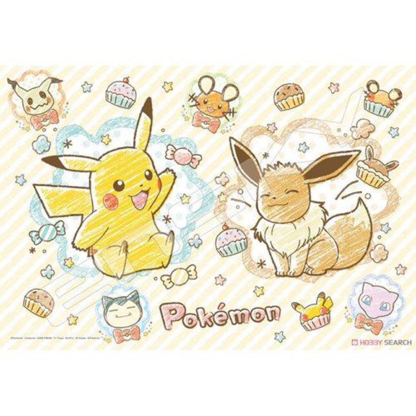 Pokemon: Crayon Art Puzzle 108pcs