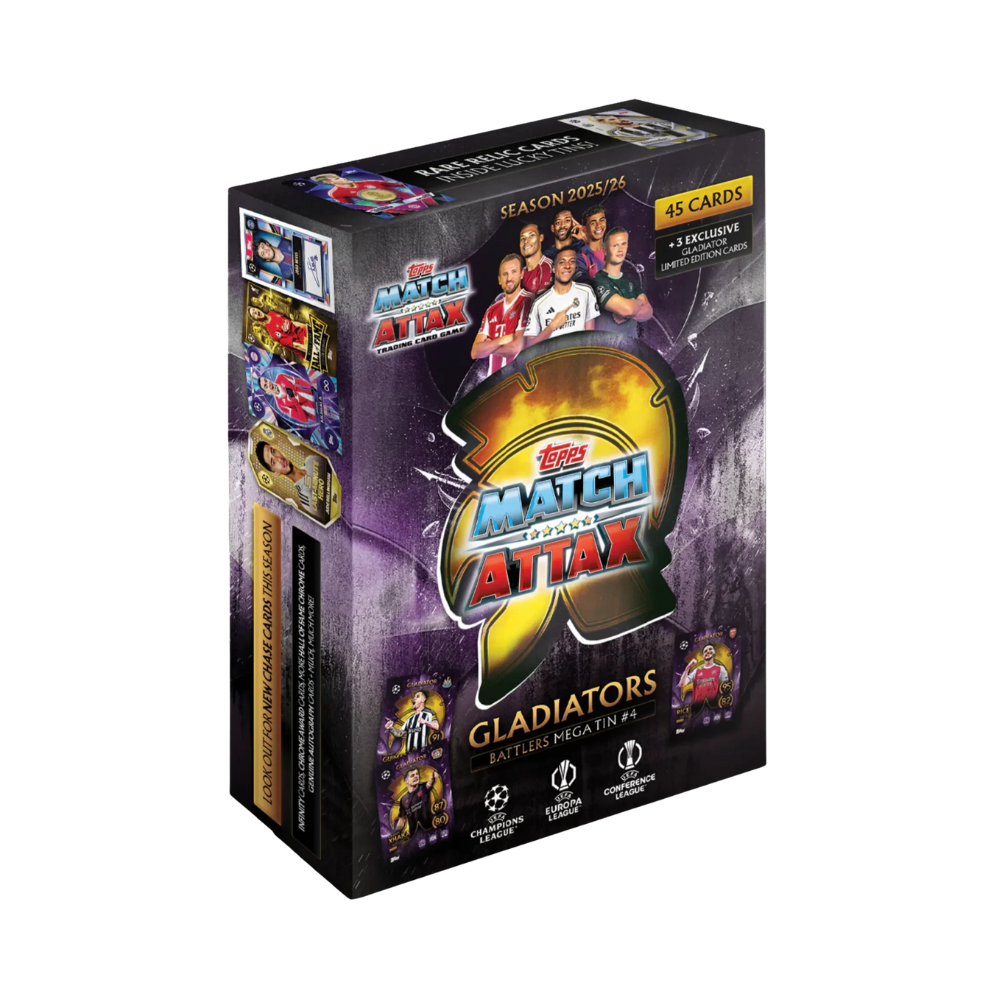 2025 - 26 Topps Match Attax UEFA Gladiators Centurions Mega Tin
