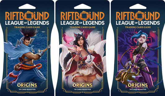 (PRE-ORDER) RIFTBOUND LEAGUE OF LEGENDS TCG ORIGINS SLEEVED BOOSTER PACK