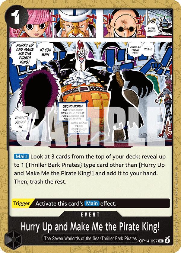 Hurry Up And Make Me The Pirate King