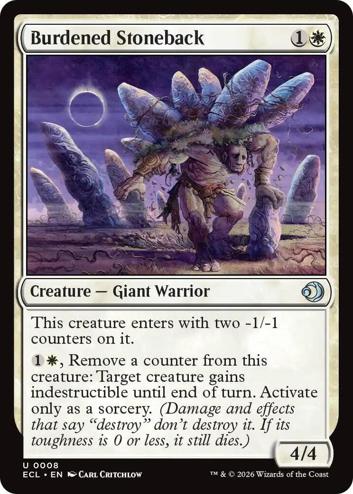 Burdened Stoneback [Foil]