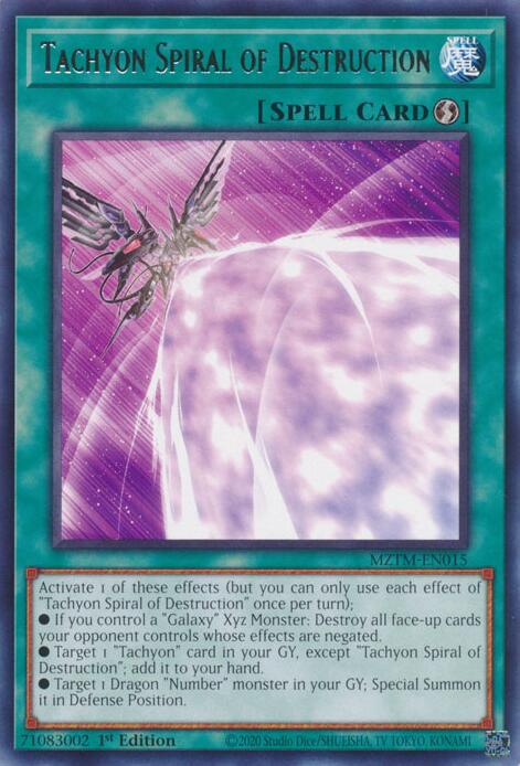 Tachyon Spiral of Destruction MZTM-EN015