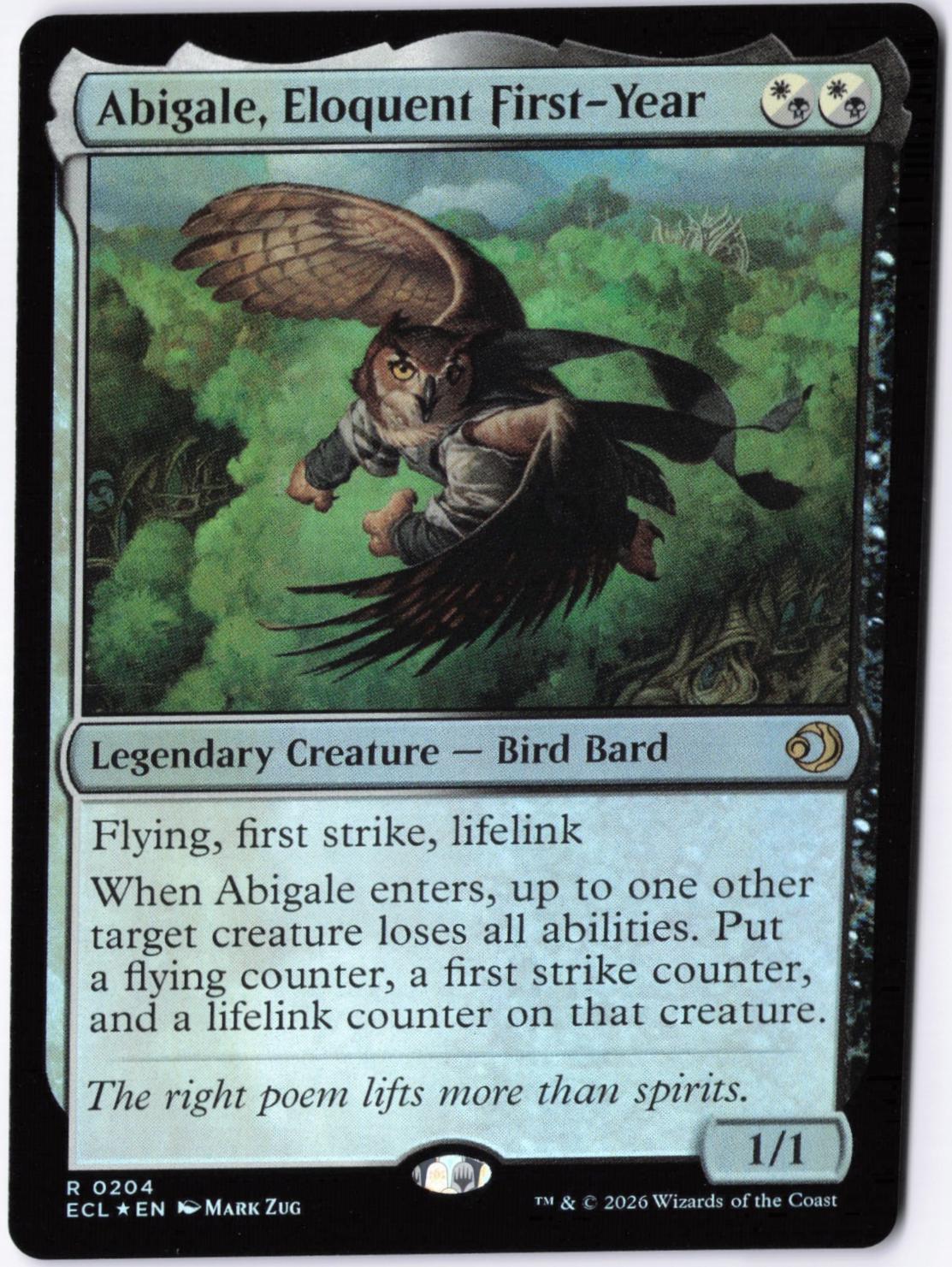 Abigale, Eloquent First-Year [Foil]