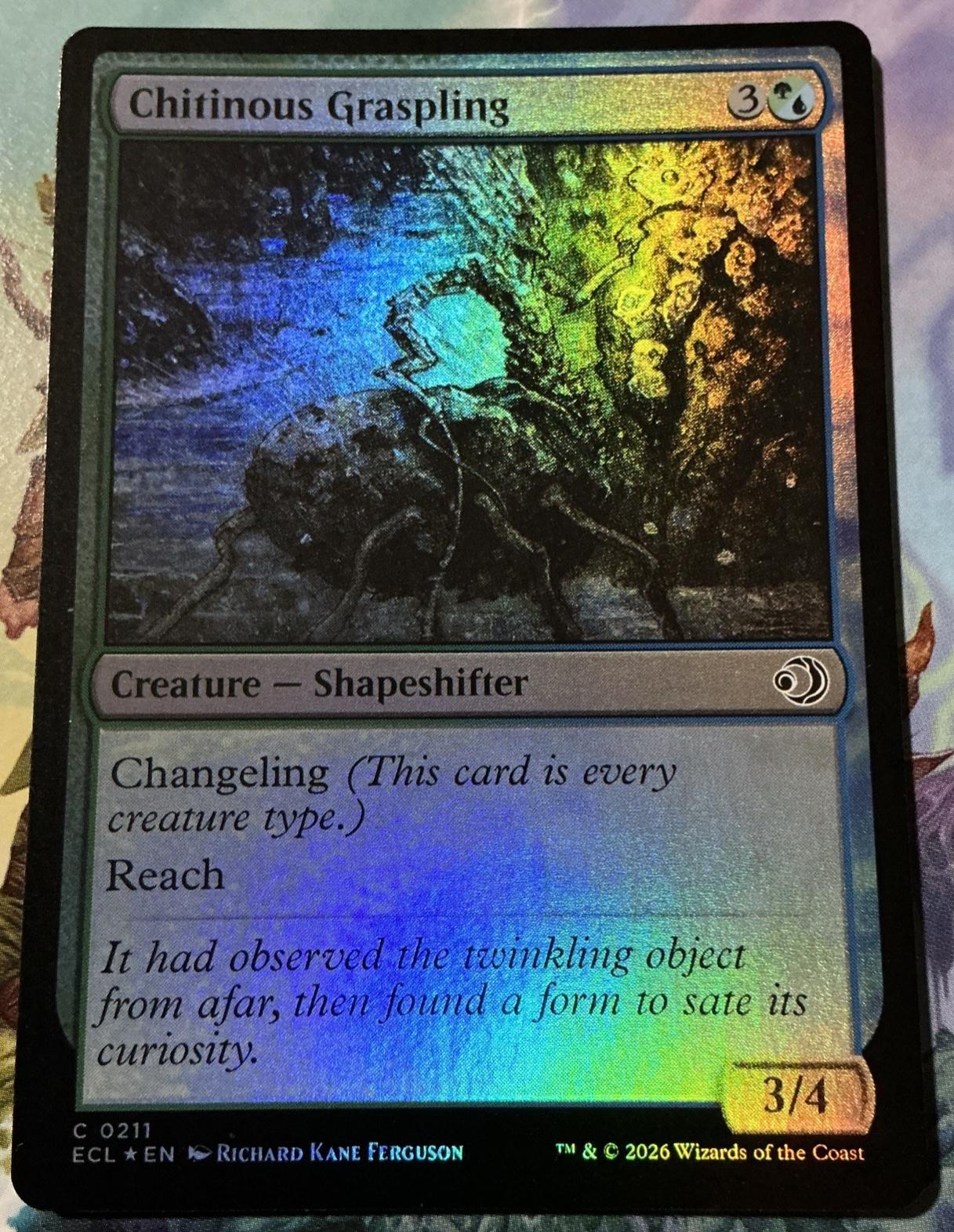 Lorwyn Eclipsed Chitinous Graspling [Foil]