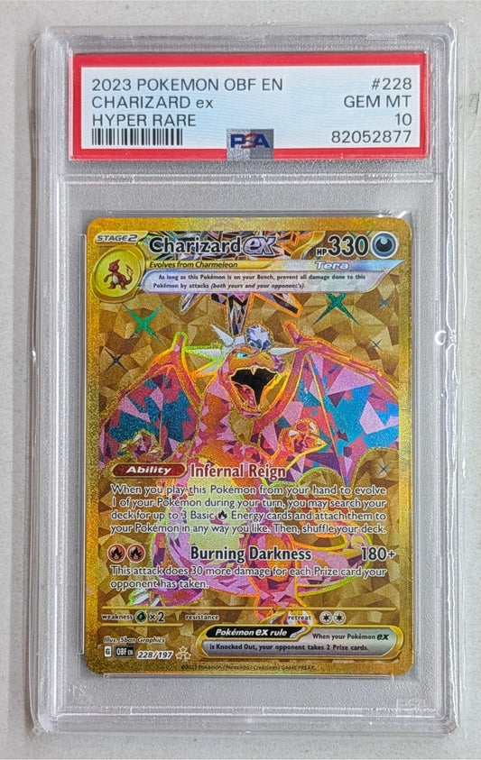 Pokémon: PSA10 Charizard ex HR 228/197 (OBF)