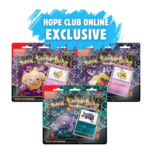 HCO EXCLUSIVE BUNDLE: Paldean Fates 3-pack Tech Sticker Bundle of 3