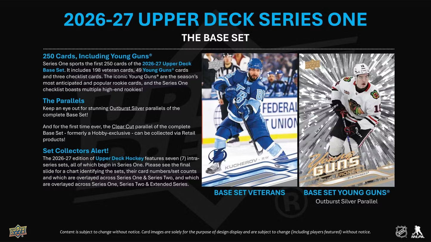 2026 - 27 Upper Deck Series One Hockey Tin (Pre-order)