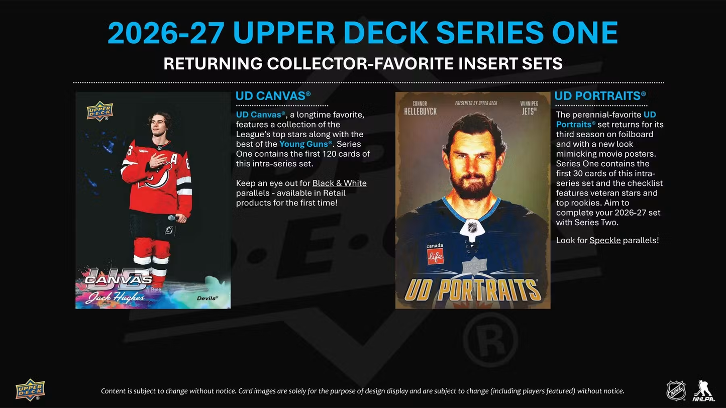 2026 - 27 Upper Deck Series One Hockey Tin (Pre-order)