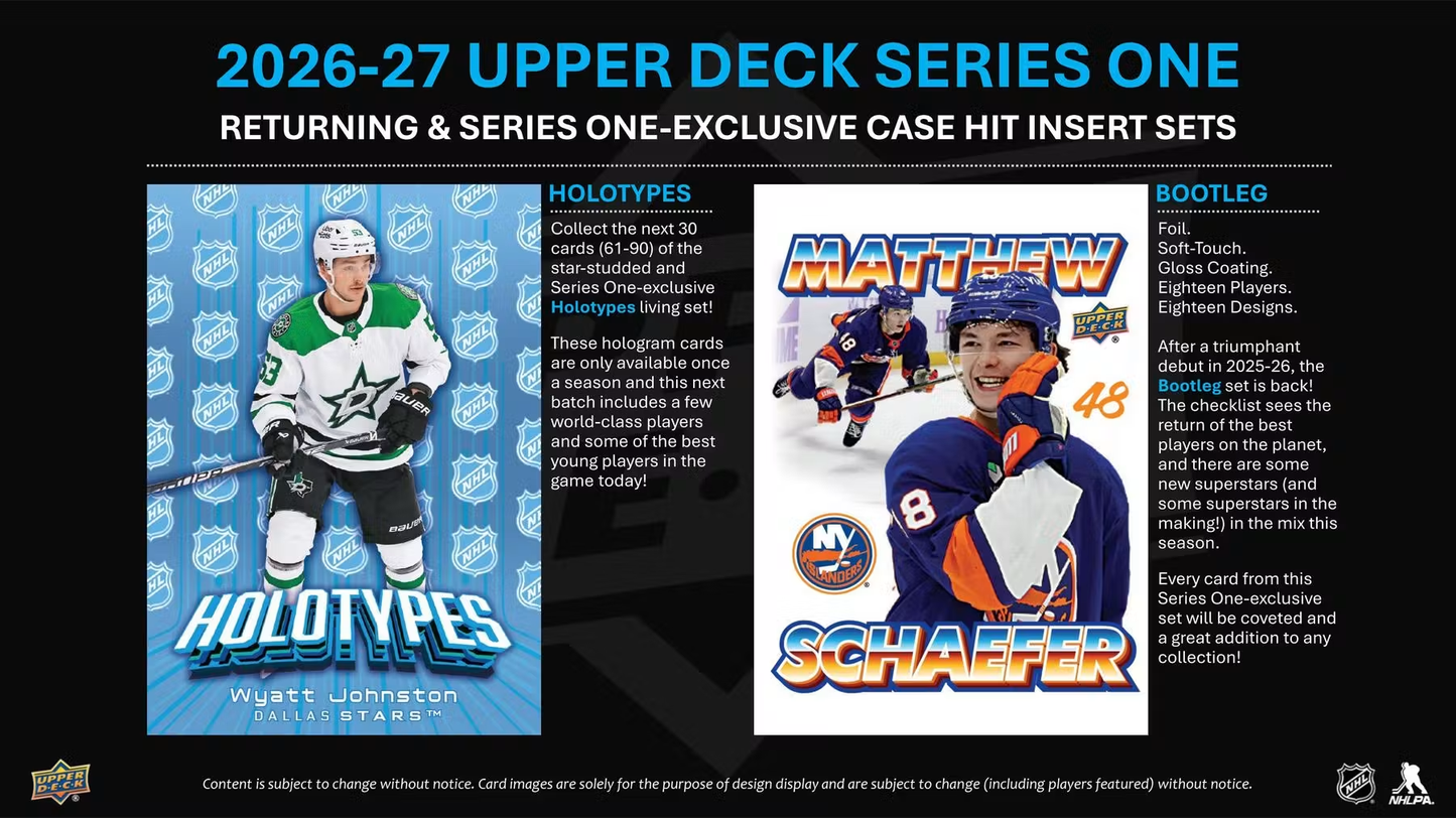 2026 - 27 Upper Deck Series One Hockey Tin (Pre-order)