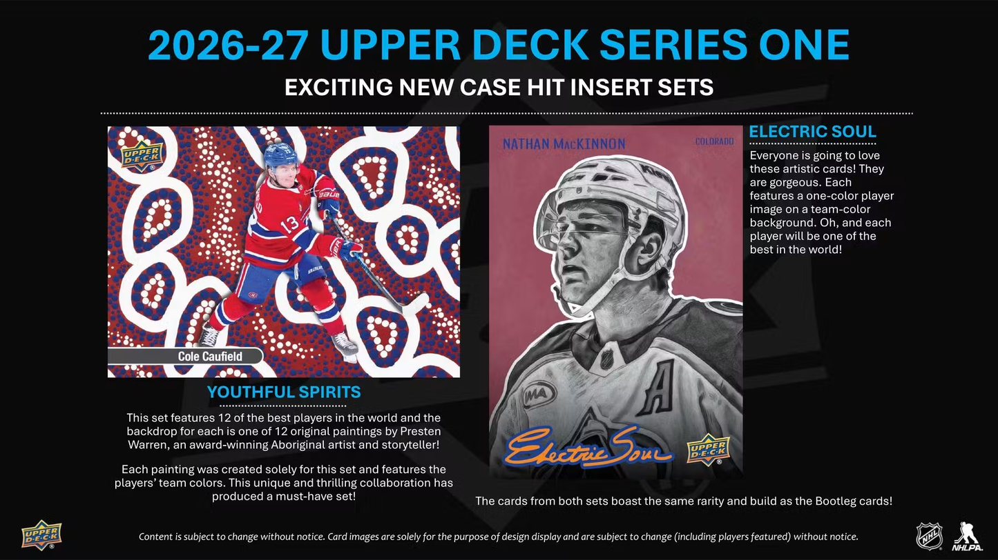 2026 - 27 Upper Deck Series One Hockey Tin (Pre-order)